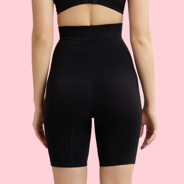 High-Waisted Tummy Control Shapewear Shorts for Women – Body Shaper with Butt Lifting Support, Slimming Girdle, BBL-Style Compression Shorts, Beige