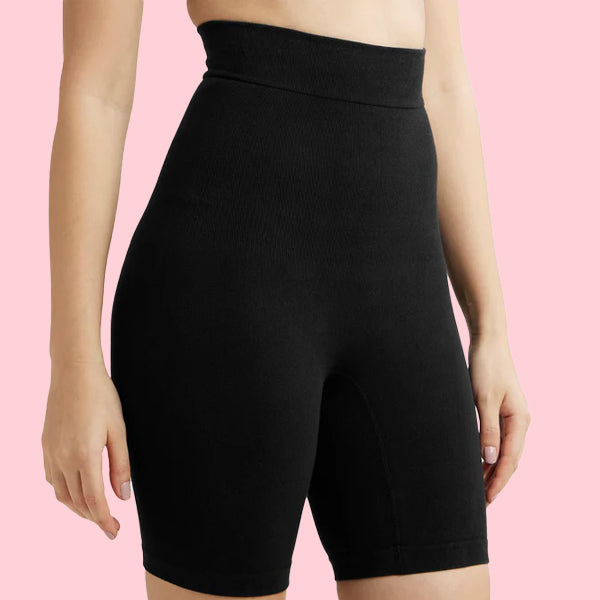 High-Waisted Tummy Control Shapewear Shorts for Women – Body Shaper with Butt Lifting Support, Slimming Girdle, BBL-Style Compression Shorts, Beige
